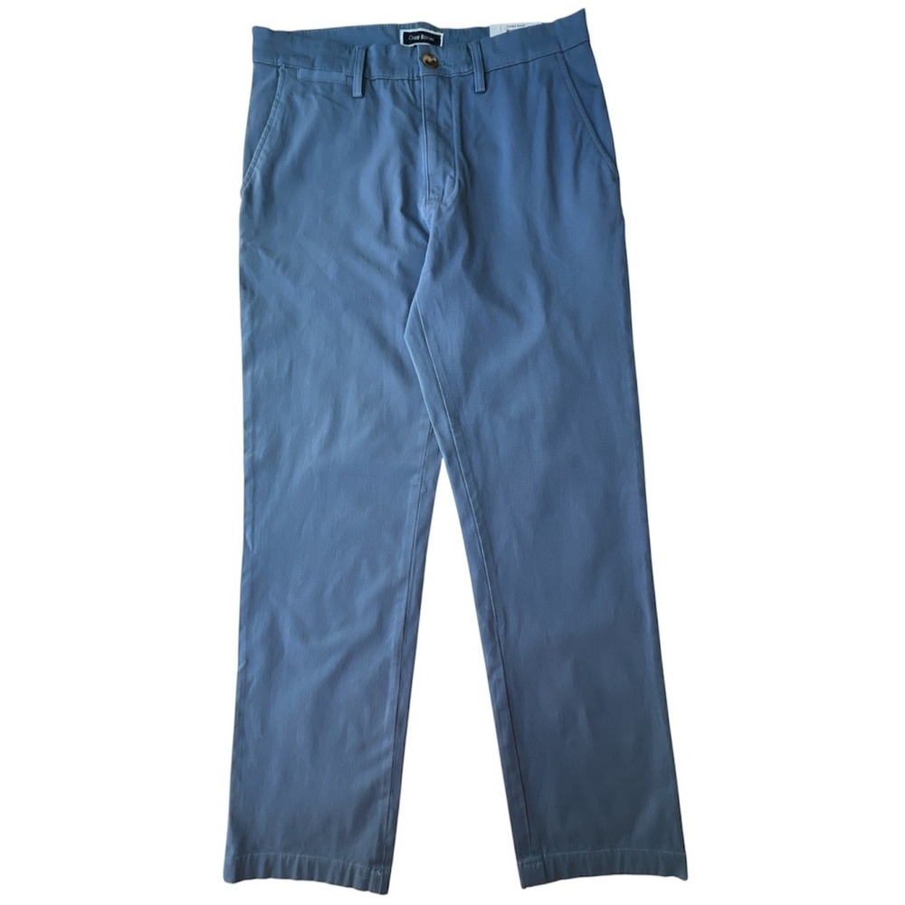 Club Room Mens Stretch Chino Pants 30x30 Wedgewood Blue NWT NEW $65